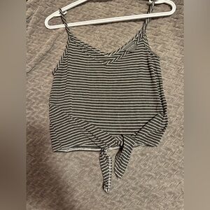 Olivia Rae Black and White Striped Camisole